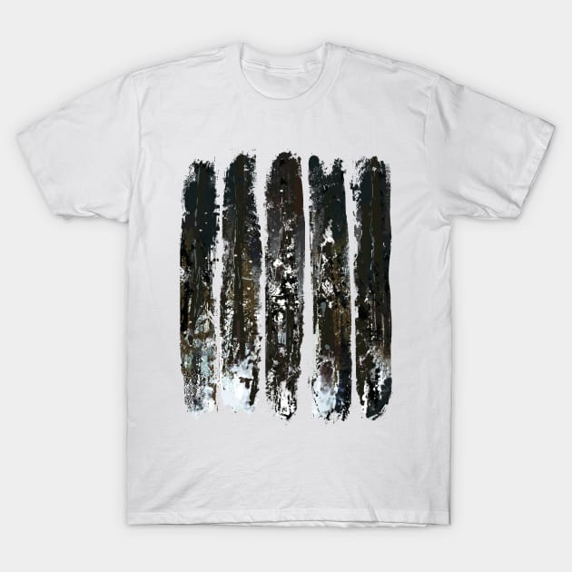 Frozen Winter Trees in Brush Strokes T-Shirt by Area31Studios